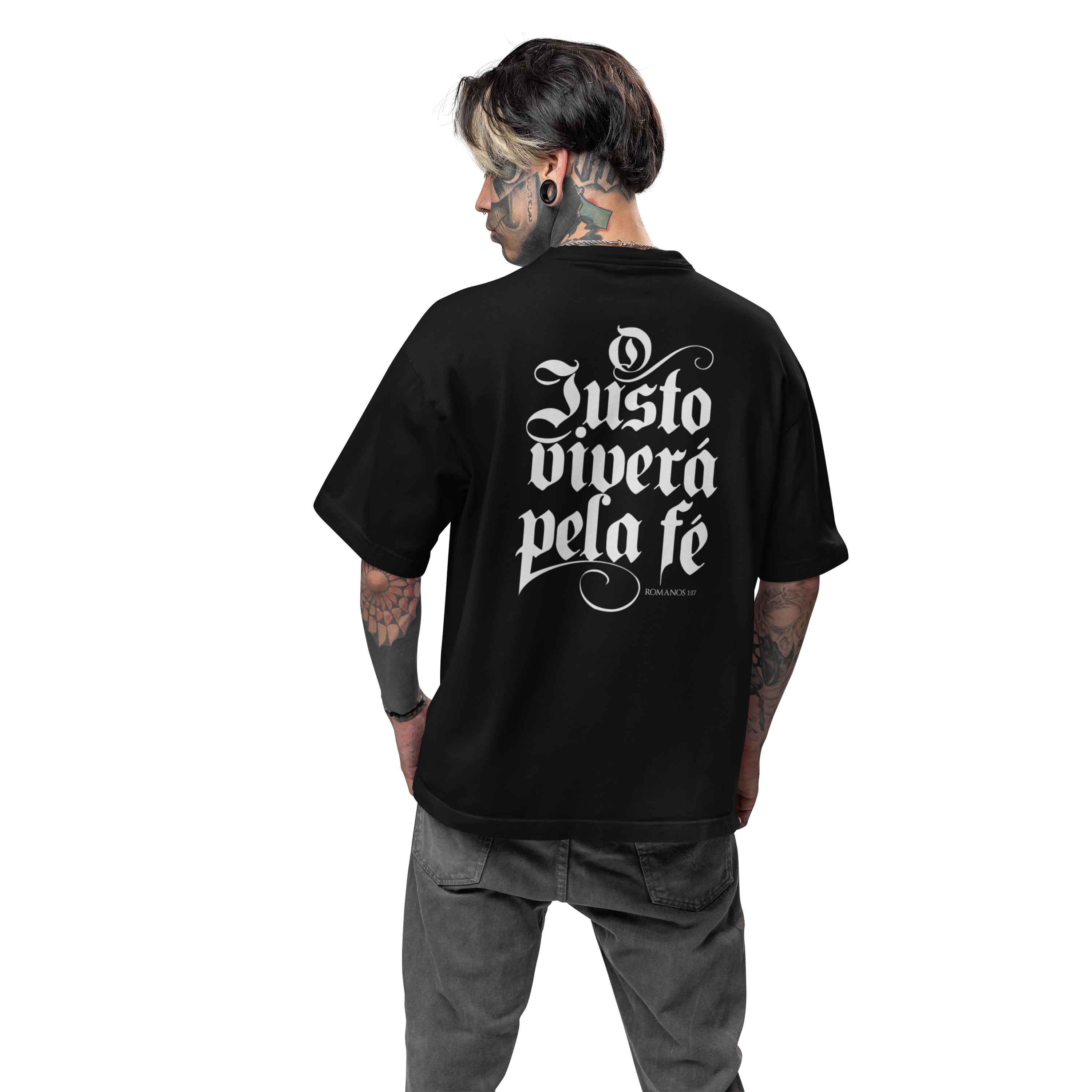 Camiseta Oversized - Romanos 1:17