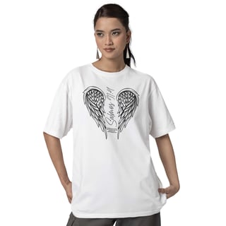 Camiseta Cristã Salmos 91:4 | Oversized