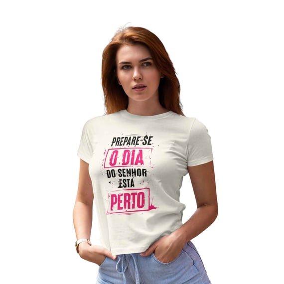 Camiseta Cristã Prepare-se | Baby Long Prime