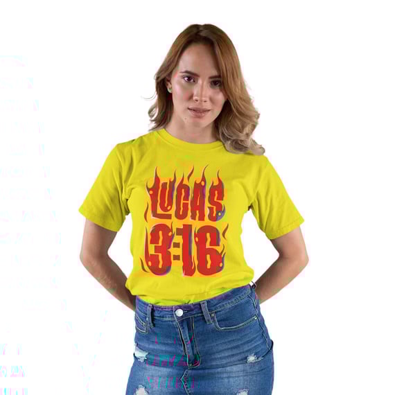 Camiseta Cristã Lucas 3:16 | Unissex Quality