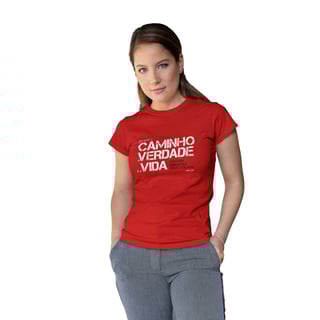 Nome do produto Camiseta Cristã O Caminho a Verdade e a Vida | Baby Long Quality
