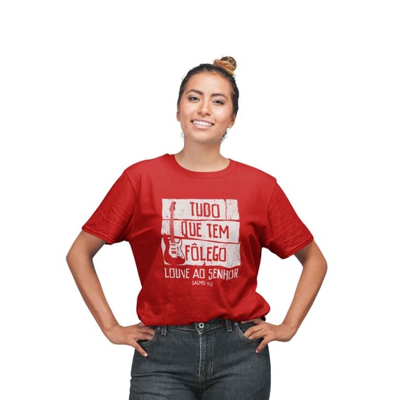 Camiseta Cristã Salmo 150 | Unissex Quality