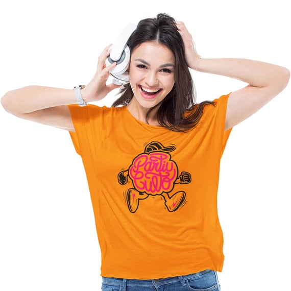 Camiseta Cristã Partiu culto | Baby Long Quality