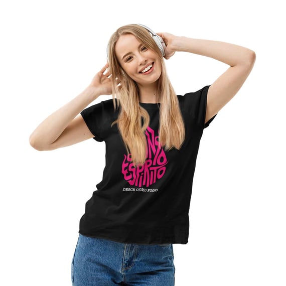 Camiseta Cristã Santo Espírito | Baby Long Quality