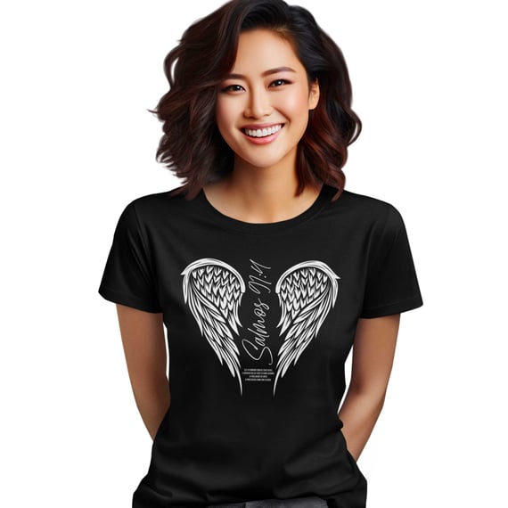 Camiseta Cristã Salmos 91:4 | Baby Long Prime