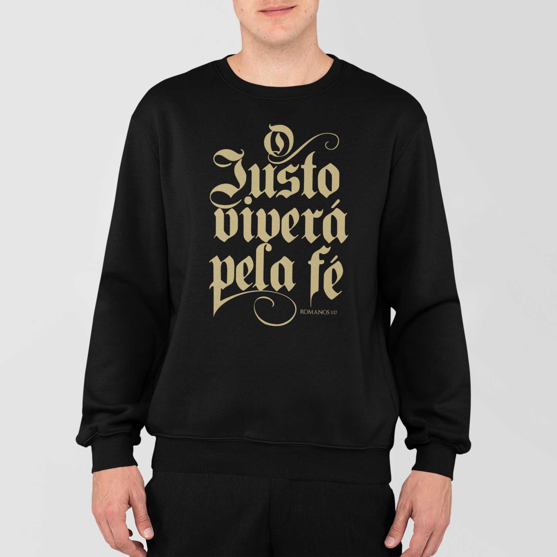 Moletom fechado - O justo viverá pela fé