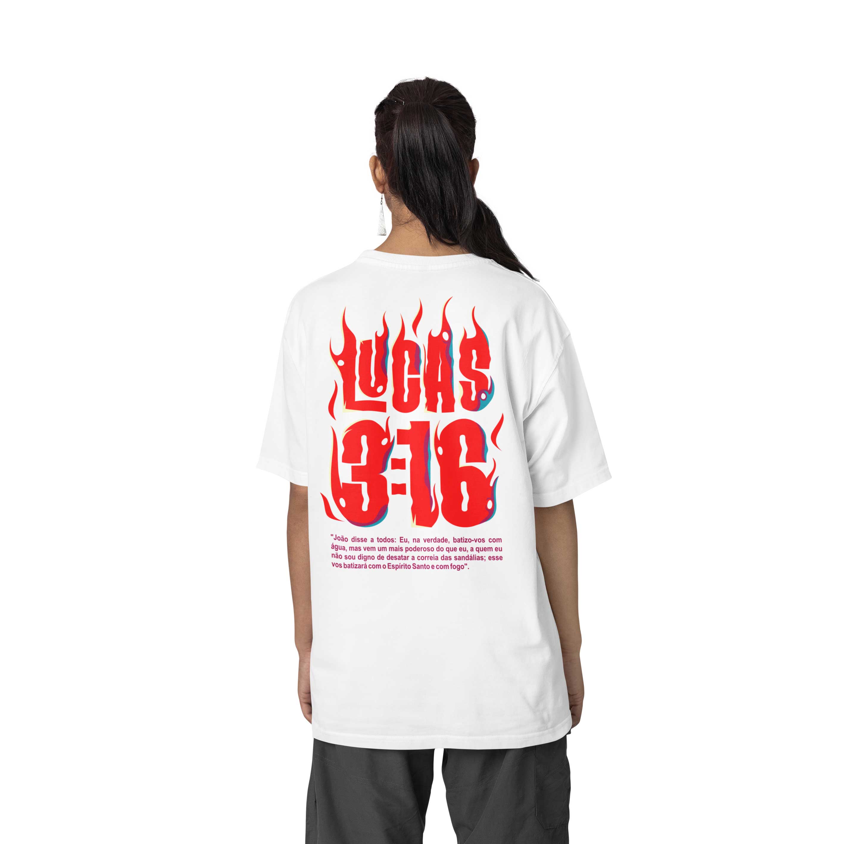 Camisa Oversized - Lucas 3:16