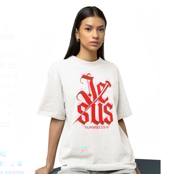 Camiseta Cristã Filipenses 2:5-11 | Oversized