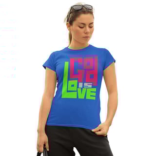 Nome do produto Camiseta Cristã God is Love | Baby Long Quality