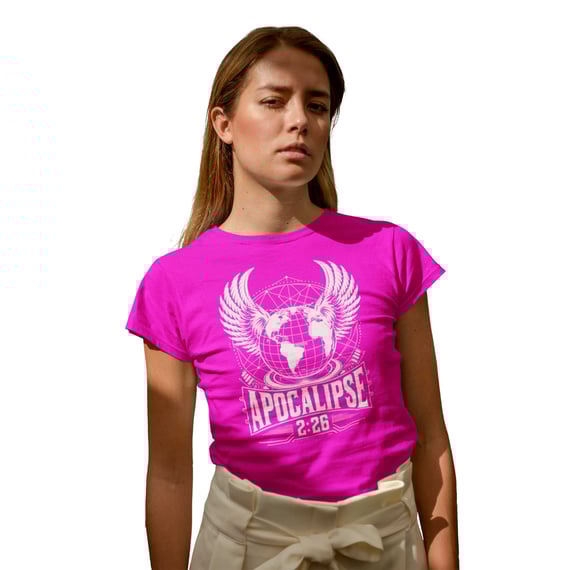 Camiseta Cristã Apocalipse 2:26 | Baby Long Quality