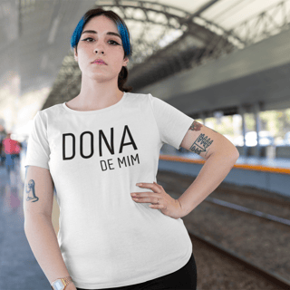 Nome do produto T- Shirt Pluz Size Dona de Mim