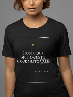Nome do produto Camiseta - Santa Teresa D'Ávila (Preta)