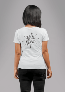 Nome do produto Camiseta - He is Risen