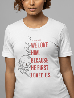 Nome do produto Camiseta - John 4:19