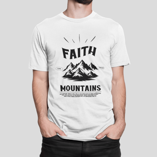 Nome do produto Camiseta - Faith Can Move Mountains