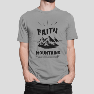 Nome do produto Camiseta - Faith Can Move Mountains