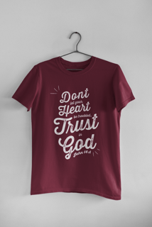 Nome do produto Camiseta - Trust in God (Preta, Cinza,Vinho e Azul Marinho)