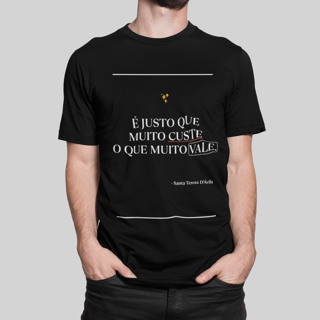Nome do produto Camiseta - Santa Teresa D'Ávila (Preta)