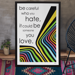 Nome do produto Poster Be Careful
