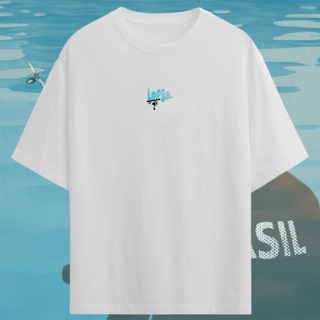Nome do produtoCamiseta Pescando Sonhos - Oversized Branca