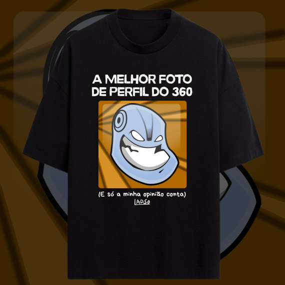 Melhor foto do 360 (sorrisão) - Camiseta Oversized Preta