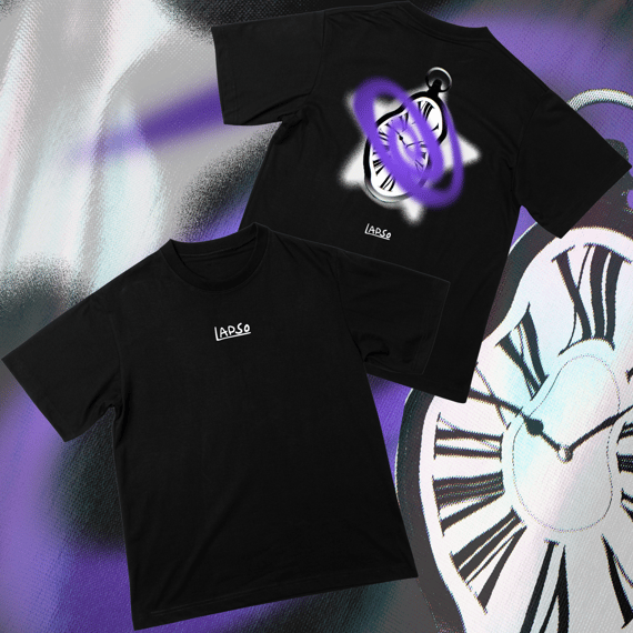 Ecos do Tempo - T-shirt Preta