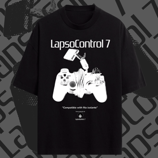 Lapso Control 7 - Camiseta Oversized Preta