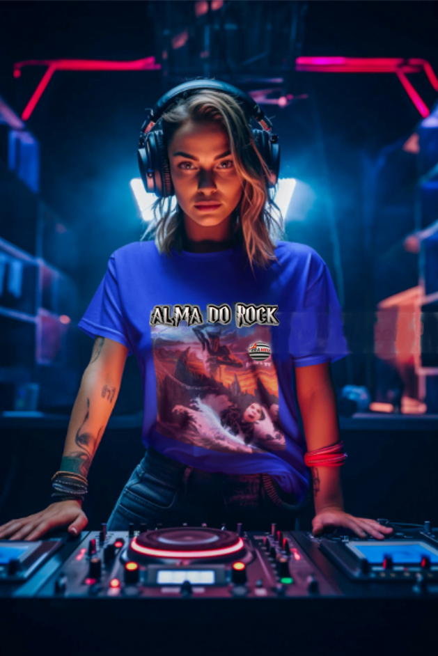 Camiseta Unisex ALMA DO ROCK  - ORRA MEU