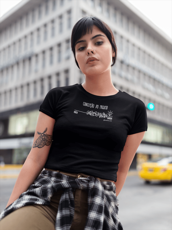 Camiseta Feminina Preta - Concepção do Projeto