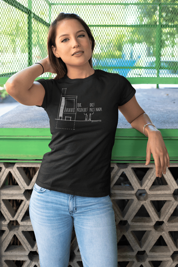 Camiseta Feminina Preta - Que realque!