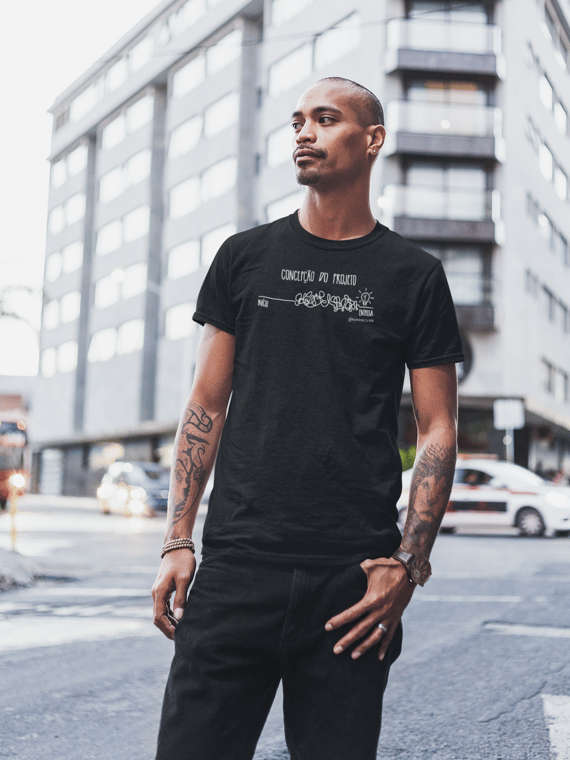 Camiseta Unissex Preta - Concepção do Projeto