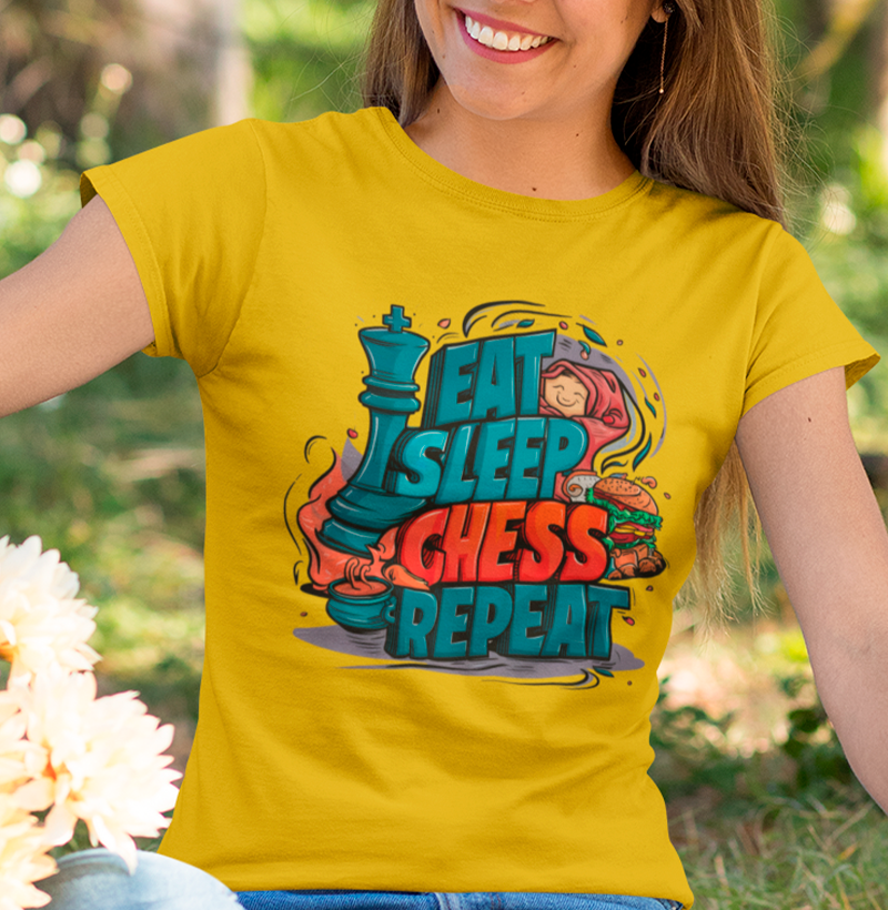 Nome do produto: Eat, Sleep, Chess, Repeat