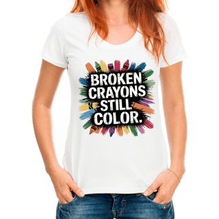 Nome do produto Camisete Feminina Broken Crayons Still Color