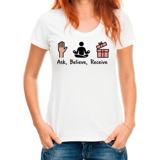 Nome do produto Camiseta Feminina Lei da atração