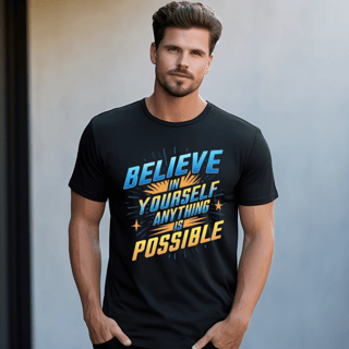 Nome do produto Camiseta Believe in Yourself - Tudo é Possível