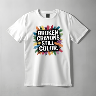 Nome do produto Camisete Feminina Broken Crayons Still Color