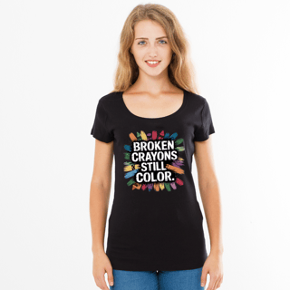 Nome do produto Camisete Feminina Broken Crayons Still Color
