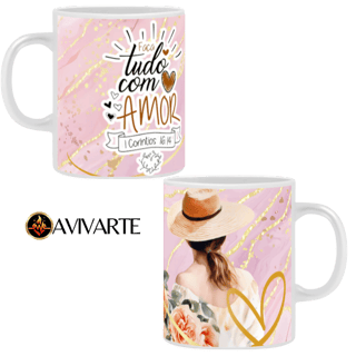 Caneca Faça tudo com amor | 1 Corintios 16:14