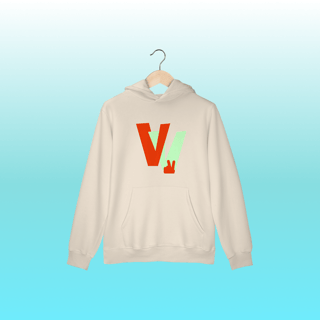 Nome do produto moletom vibe laranja e verde