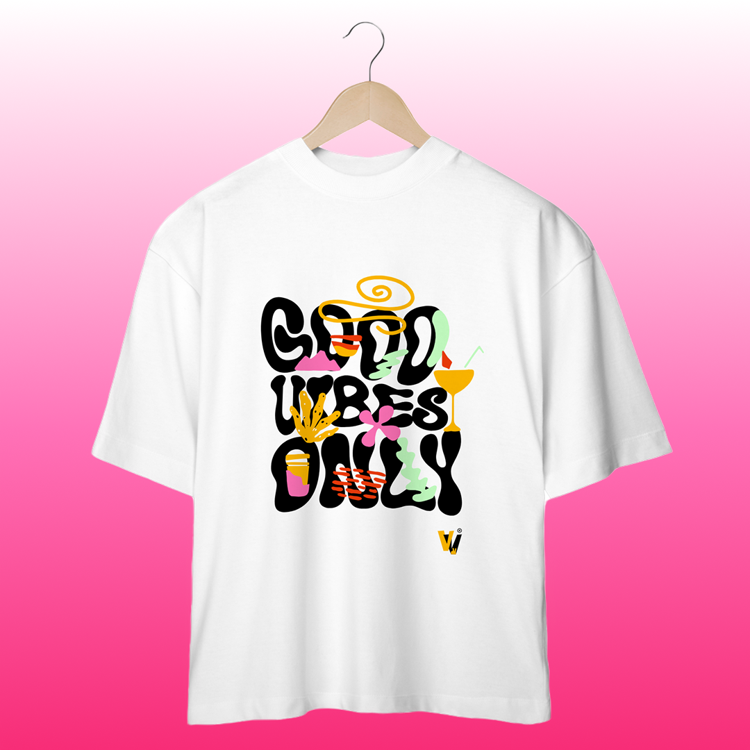 Nome do produto: camisa oversized good vibes only