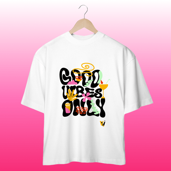 camisa oversized good vibes only