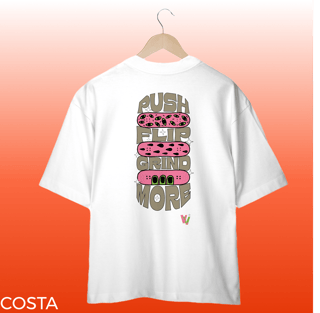 camisa oversized push flip grind