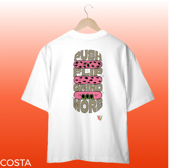 camisa oversized push flip grind