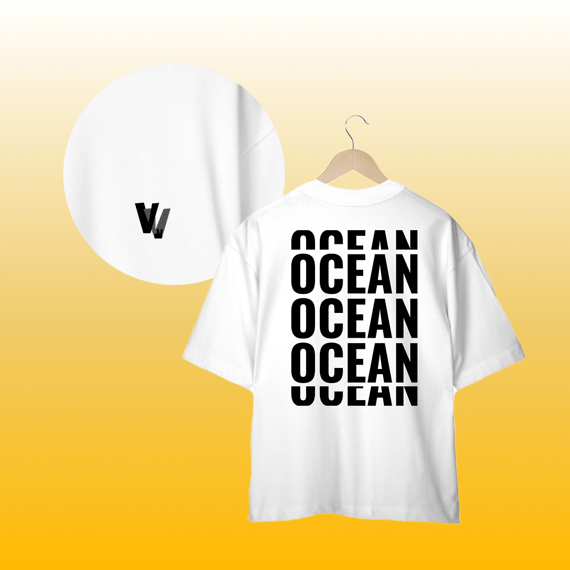 camisa oversized ocean