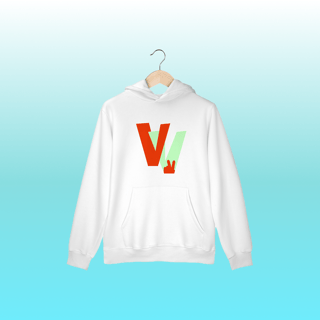 moletom vibe laranja e verde