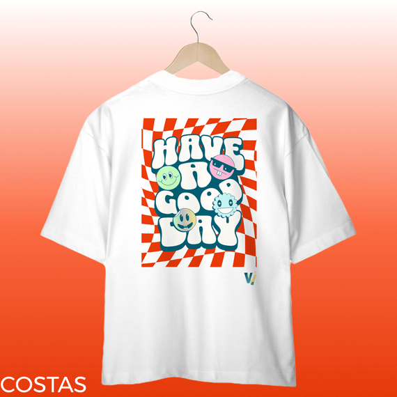 camisa oversized have a good day