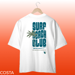 camisa oversized surf beach club
