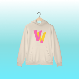 Nome do produto moletom vibe rosa e laranja