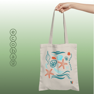 Nome do produto ecobag corais