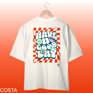 Nome do produto camisa oversized have a good day
